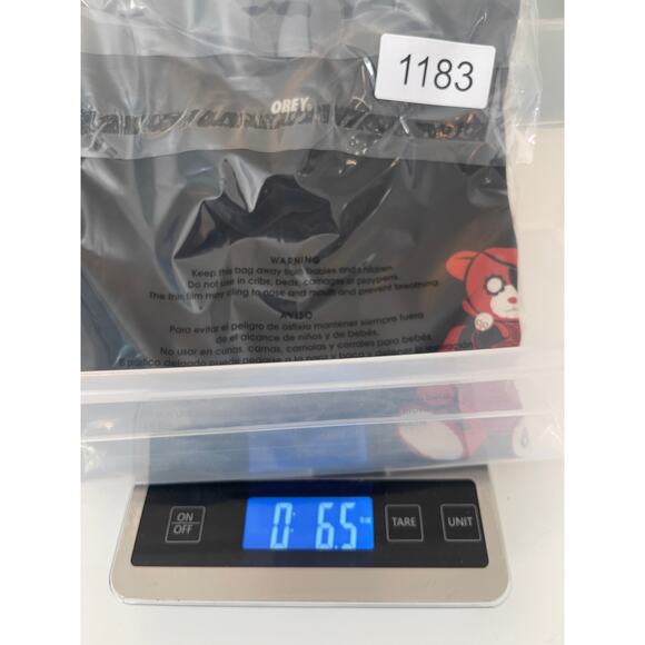 OBEY Shephard Ninja Teddy Bear T Shirt Red Rare Size Mens Small - Picture 6 of 6